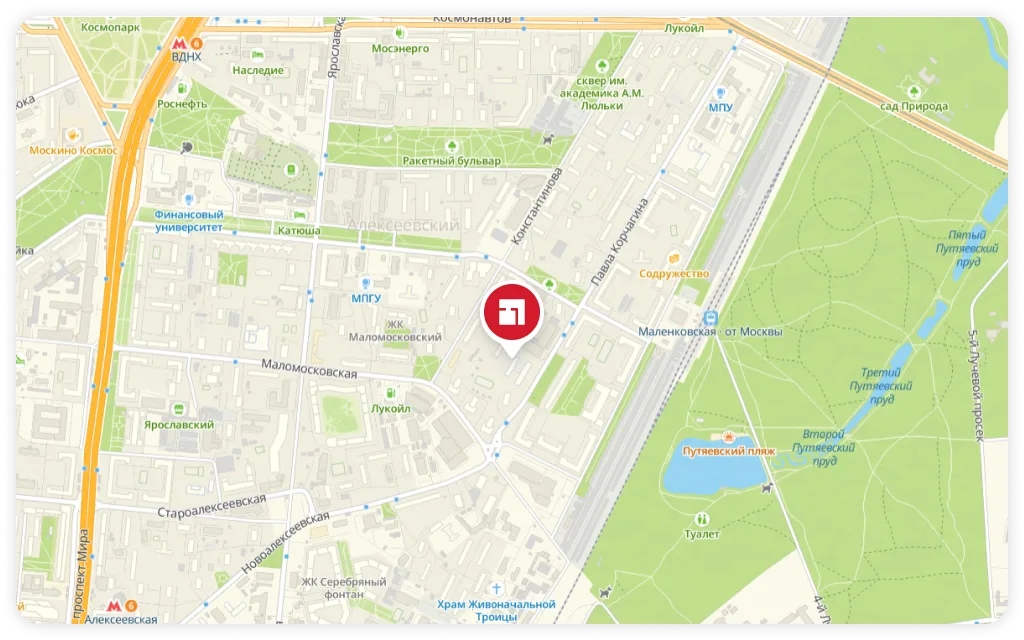 Промышленные площадки на карте Москвы